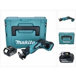 Makita DJR 185 T1J Akku Recipro Säbelsäge 18 V + 1x Akku 5,0 Ah + Makpac - Ohne Ladegerät