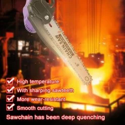 SUPERSELLER 21V Mini 8 Zoll Wiederaufladbare Elektrische Kettensäge Home Handheld Lithium Kettensäge Kleine Holzbearbeitung Garten Fällsäge Zwei Elektrische Eine Ladung, Bürstenloser Motor -Elektrosägen Verkäufe 2022 64681380 5