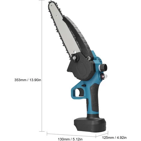 SUPERSELLER 21V Mini 8 Zoll Wiederaufladbare Elektrische Kettensäge Home Handheld Lithium-Kettensäge Kleine Holzbearbeitung Garten Fällsäge Kann Schmieröl Zwei Strom Eine Ladung, Bürstenmotor Hinzufügen 4 SUPERSELLER 21V Mini 8 Zoll Wiederaufladbare Elektrische Kettensäge Home Handheld Lithium-Kettensäge Kleine Holzbearbeitung Garten Fällsäge Kann Schmieröl Zwei Strom Eine Ladung, Bürstenmotor Hinzufügen – Bild 2