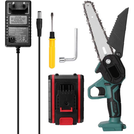 SUPERSELLER 6 Zoll 21V Mini Wiederaufladbare Elektrische Kettensäge Kleine Handgeführte Holzfäller- Und Baumsägen Für Den Heimgebrauch Gartenbeschneidung Äste Und Bäume Eine Elektrische Ladung 3 SUPERSELLER 6 Zoll 21V Mini Wiederaufladbare Elektrische Kettensäge Kleine Handgeführte Holzfäller- Und Baumsägen Für Den Heimgebrauch Gartenbeschneidung Äste Und Bäume Eine Elektrische Ladung