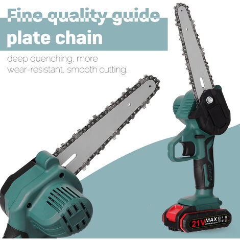 SUPERSELLER 6 Zoll 21V Mini Wiederaufladbare Elektrische Kettensäge Kleine Handgeführte Holzfäller- Und Baumsägen Für Den Heimgebrauch Gartenbeschneidung Äste Und Bäume Eine Elektrische Ladung 7 SUPERSELLER 6 Zoll 21V Mini Wiederaufladbare Elektrische Kettensäge Kleine Handgeführte Holzfäller- Und Baumsägen Für Den Heimgebrauch Gartenbeschneidung Äste Und Bäume Eine Elektrische Ladung – Bild 5