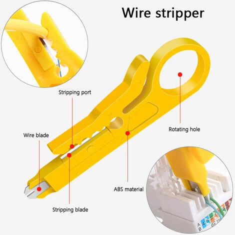 SUPERSELLER Zangen-Schraubendreher-Werkzeug-Set Kabeltester Federklemme Crimpzange Network Tool Kit Combo Set 5 SUPERSELLER Zangen-Schraubendreher-Werkzeug-Set Kabeltester Federklemme Crimpzange Network Tool Kit Combo Set – Bild 3