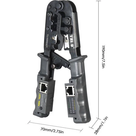 TNI-U TU-N5684CR Zwei-in-Eins-Netzwerktest-Crimpzange Crimp-Abisolierwerkzeug Testwerkzeug 6 TNI-U TU-N5684CR Zwei-in-Eins-Netzwerktest-Crimpzange Crimp-Abisolierwerkzeug Testwerkzeug – Bild 4