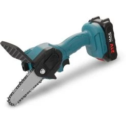 SUPERSELLER Tragbare Elektrische Baumsäge Wiederaufladbare Kleine Elektrische Säge Holzbearbeitung Einhand-Kettensäge Gartenholzfällung Mini-Bürstenkettensäge 21V Eine Ladung Blau -Elektrosägen Verkäufe 2022 64683553 5