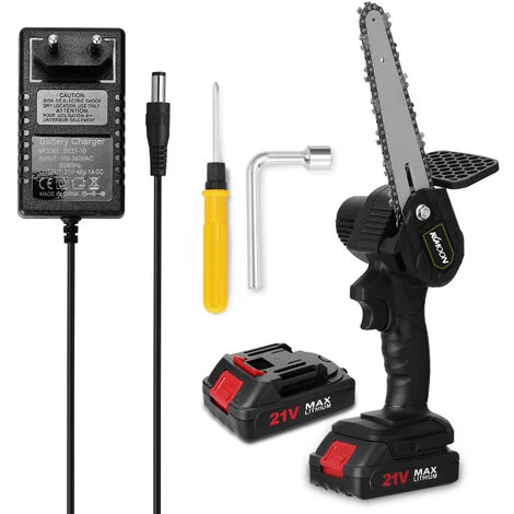 KKmoon 6 Zoll 21V Mini Wiederaufladbare Bürstenlose Variable Geschwindigkeit Elektrische Kettensäge Kleine Handgehaltene Logging Und Baum-Schneiden Säge Für Haus Garten Beschneiden Äste Und Holz Zwei Macht Und Ein Ladegerät 3 KKmoon 6 Zoll 21V Mini Wiederaufladbare Bürstenlose Variable Geschwindigkeit Elektrische Kettensäge Kleine Handgehaltene Logging Und Baum-Schneiden Säge Für Haus Garten Beschneiden Äste Und Holz Zwei Macht Und Ein Ladegerät