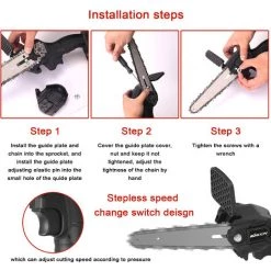 KKmoon 6 Zoll 21V Mini Wiederaufladbare Bürstenlose Variable Geschwindigkeit Elektrische Kettensäge Kleine Handgehaltene Logging Und Baum-Schneiden Säge Für Haus Garten Beschneiden Äste Und Holz Zwei Macht Und Ein Ladegerät 9 KKmoon 6 Zoll 21V Mini Wiederaufladbare Bürstenlose Variable Geschwindigkeit Elektrische Kettensäge Kleine Handgehaltene Logging Und Baum-Schneiden Säge Für Haus Garten Beschneiden Äste Und Holz Zwei Macht Und Ein Ladegerät -Elektrosägen Verkäufe 2022 64683600 3