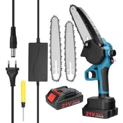 SUPERSELLER 4 Zoll + 6 Zoll + 8 Zoll Führungsplatte Mini Wiederaufladbare Elektrische Kettensäge Home Handheld Lithium Kettensäge Kleine Holzbearbeitung Garten Fällsäge Kann Schmieröl Zwei Strom Eine Ladung, Bürstenmotor Hinzufügen