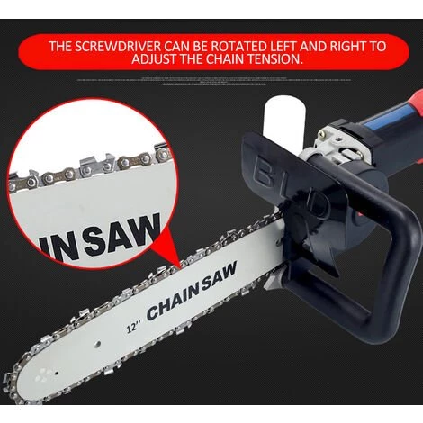 SUPERSELLER 12" Winkelschleifer Umfunktioniert Zur Kettensäge Tragbare Kettensäge Haushalts-Fällsäge Elektro-Kettensäge Kleiner Multifunktionaler Winkelschleifer Mit Einem 10mm Und Einem 11,5mm Durchmesser Ritzel 2 Ritzel Insgesamt Mit Öltopf 6 SUPERSELLER 12" Winkelschleifer Umfunktioniert Zur Kettensäge Tragbare Kettensäge Haushalts-Fällsäge Elektro-Kettensäge Kleiner Multifunktionaler Winkelschleifer Mit Einem 10mm Und Einem 11,5mm Durchmesser Ritzel 2 Ritzel Insgesamt Mit Öltopf – Bild 4