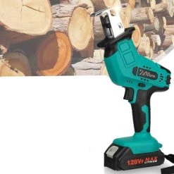 VIOLEWORKS 128VF Akku Säbelsäge Tigersäge Reciprosäge Fuchsschwanz Universalsäge & Ladegerä Mit 1 Batterien