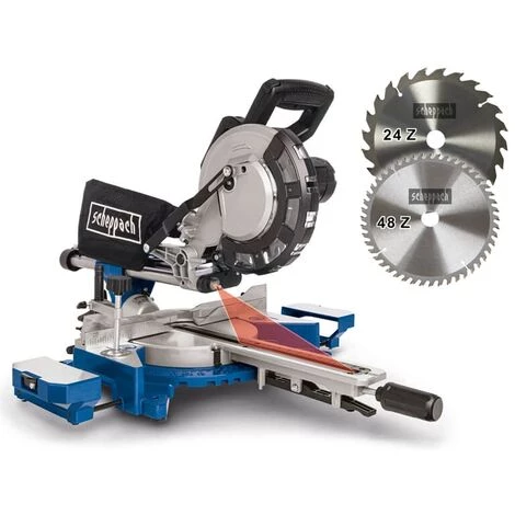 Scheppach Kapp Und Gehrungssäge HM216 Zugsäge Laser + 2.Sägeblatt + UMF2000 4 Scheppach Kapp Und Gehrungssäge HM216 Zugsäge Laser + 2.Sägeblatt + UMF2000 – Bild 2