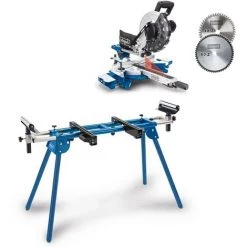 Scheppach Kapp Und Gehrungssäge HM254 Zugsäge Laser + 2.Sägeblatt + UMF1600