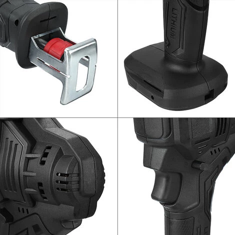 DRILLPRO Akku-Säbelsäge Sägeblatt Säge Holzschneidensäge Reciprosäge Mit 2 Batterien 6 DRILLPRO Akku-Säbelsäge Sägeblatt Säge Holzschneidensäge Reciprosäge Mit 2 Batterien – Bild 4