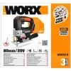 Worx WX543.9 Akku-Pendelhub-Stichsäge Solo Ohe Akku+Ladegerät LED 20V -Elektrosägen Verkäufe 2022 68110604 1
