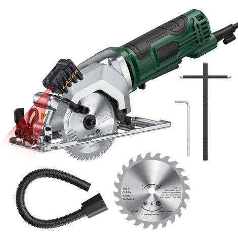 LIFCAUSAL Mini-Kreissäge 4,8 Ampere 4-1/2 Zoll Kompakte Kreissäge 3500 U/min Elektrische Kreissäge Mit Laserschnittführung Für Holzfliesen- Und Kunststoffschnitte 3 LIFCAUSAL Mini-Kreissäge 4,8 Ampere 4-1/2 Zoll Kompakte Kreissäge 3500 U/min Elektrische Kreissäge Mit Laserschnittführung Für Holzfliesen- Und Kunststoffschnitte