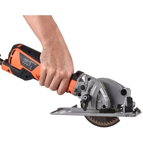 LIFCAUSAL 5,8 A Mini-Kreissäge 3500 U / Min Elektrosäge Mit 24T 40T Klingen Für Holz Kunststoff Max. Schnitttiefe 1-11/16 Zoll (90 Grad) 1-1/8 Zoll (45 Grad), Schrägschnitt, Maßstabslineal, Staub Vakuumanschluss 6 LIFCAUSAL 5,8 A Mini-Kreissäge 3500 U / Min Elektrosäge Mit 24T 40T Klingen Für Holz Kunststoff Max. Schnitttiefe 1-11/16 Zoll (90 Grad) 1-1/8 Zoll (45 Grad), Schrägschnitt, Maßstabslineal, Staub Vakuumanschluss – Bild 4