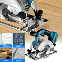 ONEVAN 1000W Elektrische Kreissäge 10800RPM 125mm Cordless Elektrischen Kreis Holz Cutter Einstellbare Sah Maschine Für Makita 18V Batterie -Elektrosägen Verkäufe 2022 68674461 5