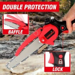 ONEVAN 8 Zoll 3000W Mini Astsäge Elektrische Kettensägen Mit Öler Lithium-Batterie Holzbearbeitung Garten Trimmen Saw Power Tools -Elektrosägen Verkäufe 2022 68678277 4