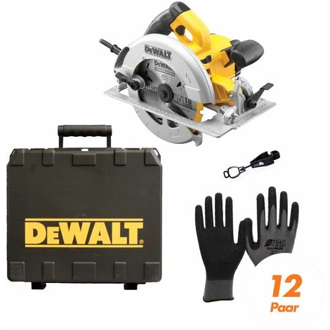 DeWALT Handkreissäge DWE575K-QS SET Inkl. Handschuhclip + 12x Arbeitshandschuhe - Auswahl:Handschuhe - Gr. 11 3 DeWALT Handkreissäge DWE575K-QS SET Inkl. Handschuhclip + 12x Arbeitshandschuhe - Auswahl:Handschuhe - Gr. 11